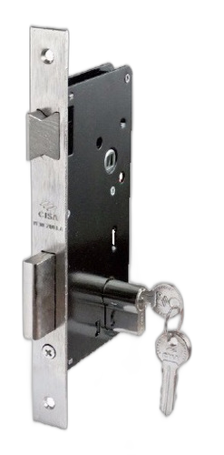 CERRADURA EMBUTIR SEGURIDAD 25MM NK/AM (CISA)