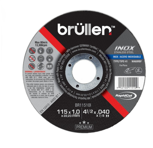 DISCO CORTE CD 4 1/2" (BRULLEN)