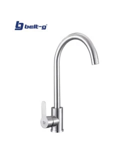 GRUFO FREGADERO MONOMANDO JOY PICO CISNE BRUSHED (BELT-G)