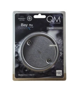 CENTRO PISO RIA INOX REDONDO SATINADO 10X10CM (QM)