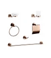 KIT ACCESORIOS P/BAÑO 6PZAS BRONCE (QM)