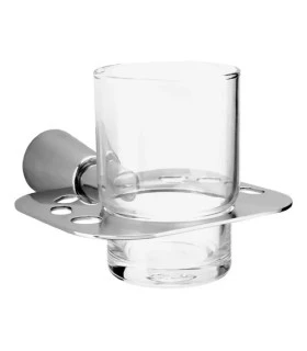 PORTA CEPILLO C/VASO PULIDO (QM)