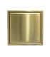 CENTRO PISO LINEA MIRA INOX 4"X4" GOLD (QM)