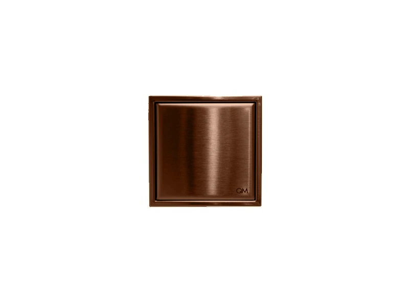CENTRO PISO LINEA MIRA 4"X4" BRONZE (QM)