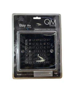 CENTRO PISO RIA INOX CUADRADO PERFORADO PULIDO 15X15CM (QM)