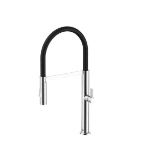 GRUPO FREGADERO MONOMANDO FLEXIBLE MOVIL MIRA SATINADO (QM)