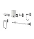 KIT ACCESORIOS P/BAÑO 6 PZAS LAGO (MHILER)
