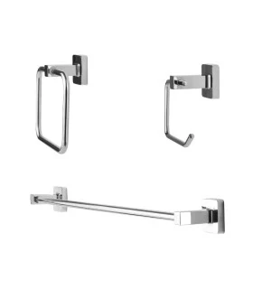 KIT ACCESORIOS P/BAÑO 3 PZAS LAGO (MHILER)