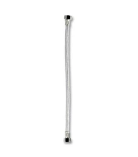 CANILLA FLEXIBLE 1/2"X1/2"X55CM INOX (FP)