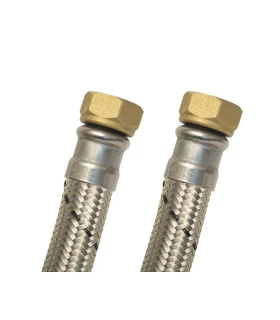 CANILLA P/CALENTADOR ACERO  1/2"X1/2"X40CM (COFLEX)