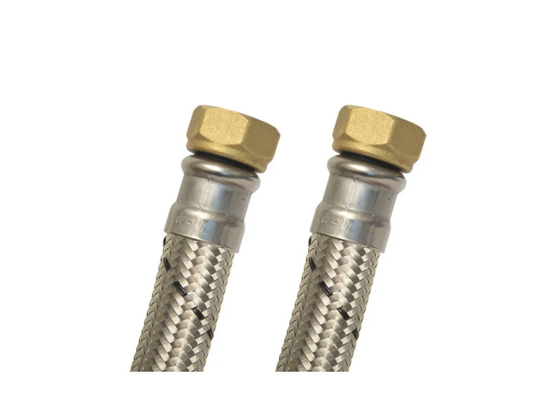 CANILLA P/CALENTADOR ACERO  1/2"X1/2"X40CM (COFLEX)