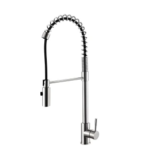 GRUPO FREGADERO MONOMANDO MILAN ACERO INOX (BOUMAC)