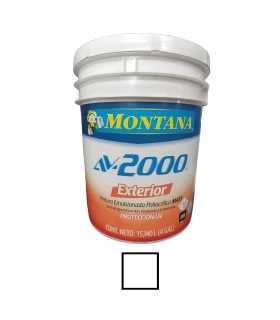 PINTURA AV-2000 EXTERIOR BLANCO CUÑETE (MONTANA)