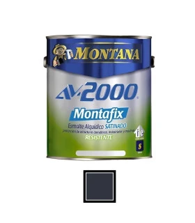 PINTURA AV-2000 MONTAFIX SATINADO NEGRO GALON (MONTANA)