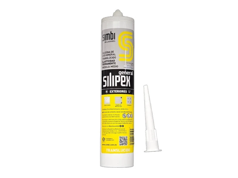 CARTUCHO SILICONE TRANSPARENTE USO GENERAL 290ML (SILIPEX)