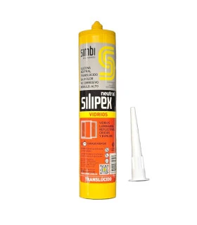 CARTUCHO SILICONE VIDRIO-ESPEJO 290ML (SILIPEX)
