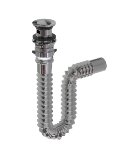 DESAGUE LAVAMANOS C/SIFON PUSH BOTON (AQUA PLUS)