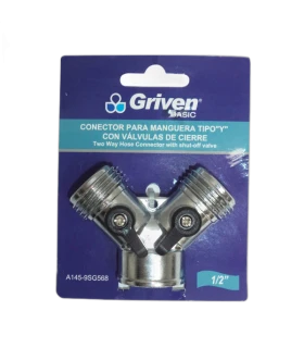CONECTOR "Y" CROMADO 1/2" (GRIVEN)
