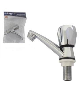 LLAVE INDIVIDUAL LAVAMANOS PLASTICA CROMADA (GRIVEN)
