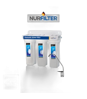 FILTRO AGUA TRIPLE C/CUELLO CISNE (NURFILTER)