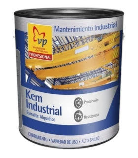 PINTURA KEM INDUSTRIAL GRIS MACHETE RAL-7005 GALON (VP)