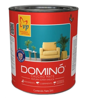 PINTURA DOMINO PLASTICO GRIS SELECTO GALON (VP)
