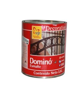 PINTURA DOMINO ESMALTE BRILLANTE GRIS MACHETE GALON (VP)