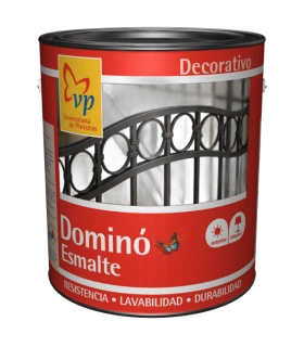 PINTURA DOMINO ESMALTE NEGRO MATE GALON (VP)