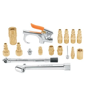 JUEGO ACCESORIOS NEUMATICOS 17PZAS JAN-17 (TRUPER)