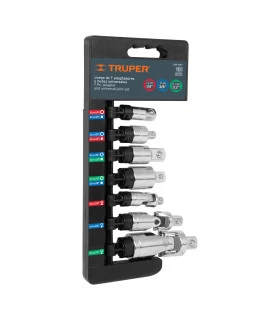 JUEGO 7PZAS ADAPTADORES-NUDOS UNIV JGO-AN7 (TRUPER)
