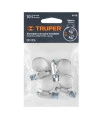 JUEGO 4PZAS ABRAZADERA INOX 10-16MM M-4B (TRUPER)