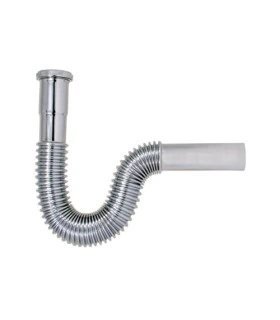 SIFON LATON CROMADO P/LAVAMANO CORRUGADO (COFLEX)