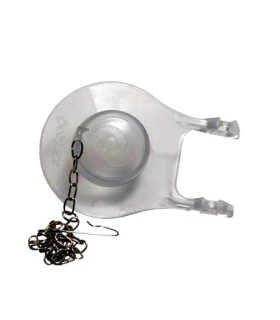 CHAPALETA C/ANILLO TRANSPARENTE FLAPPER CON CADENA 2" (COFLEX)